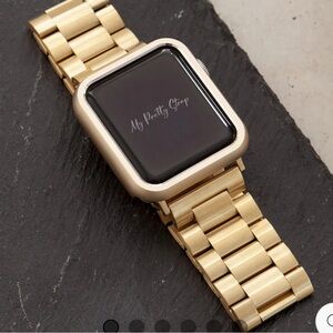 GOLD CLASSIC APPLE WATCH STRAP